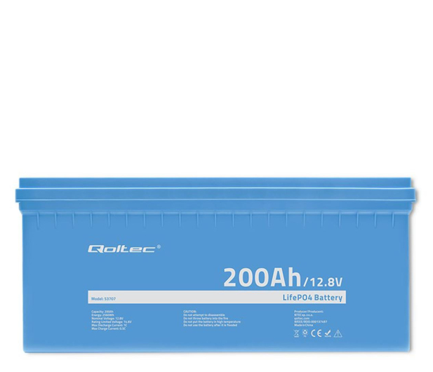 Qoltec Akumulator LiFePO4 12.8V 200Ah 2560Wh BMS - 1168192 - zdjęcie 2